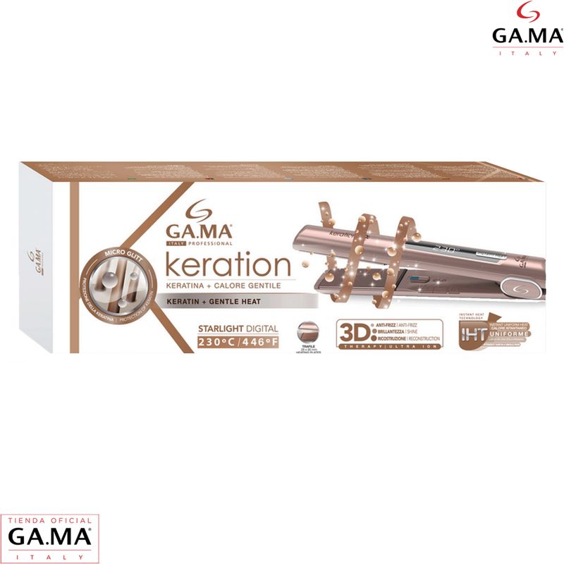 GAMA Plancha Alisadora Gama Starlight Keration 3d Therapy Iht