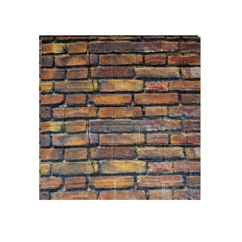 GENERICO - PACK DE 20 Laminas 3D Autoadhesiva 70x77 Pared Ladrillo