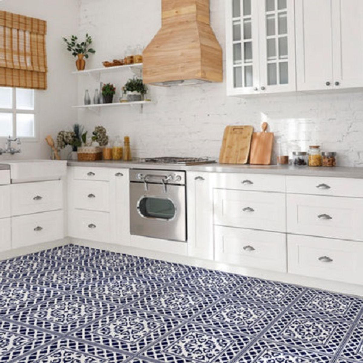 DEKOFIX - Azulejos autoadhesivos decorativos formato grande Bizancio