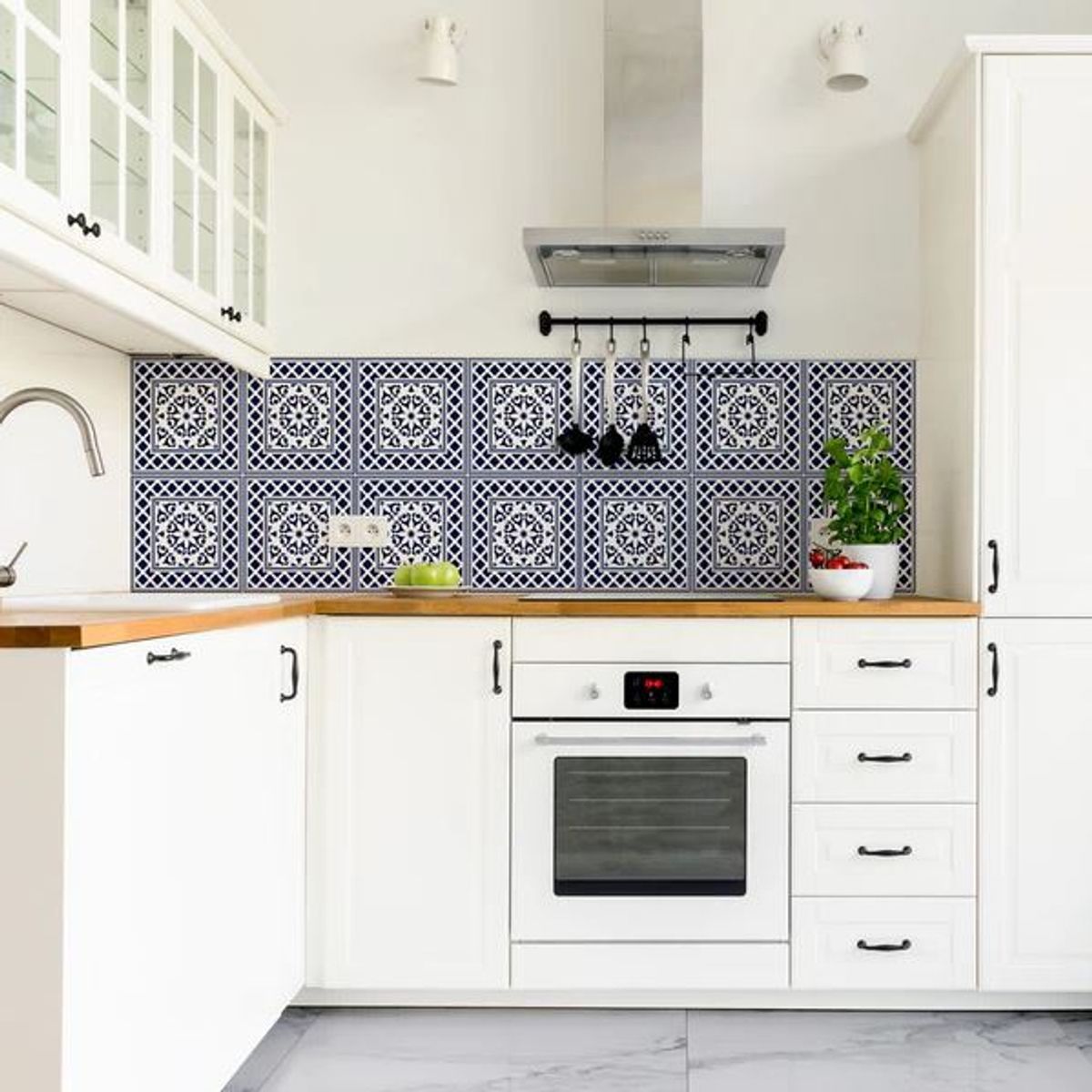 DEKOFIX - Azulejos autoadhesivos decorativos formato grande Bizancio