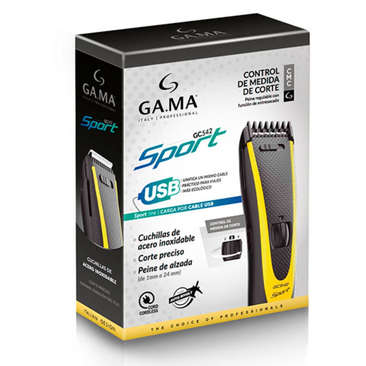 GAMA - Cortapelos Gama Gc 542 Sport Usb Inalámbrico