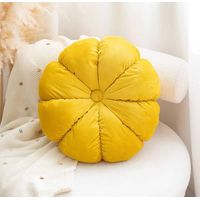 Cojín redondo Mostaza decorativo Velvet