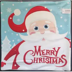 GENERICO - Fundas de Navidad de Viejito pascuero Celeste Pack 4