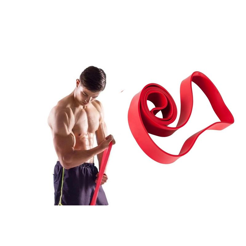 GENERICO - Banda Elástica De Poder Roja 35 Libras Entrenamiento Crossfit Calistenia