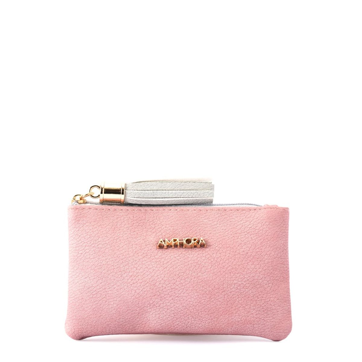 AMPHORA - Monedero rectangular budapest pequeña rosa viejo