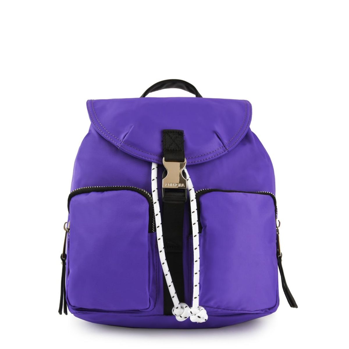 AMPHORA - Mochila birambi con tapa grande morado