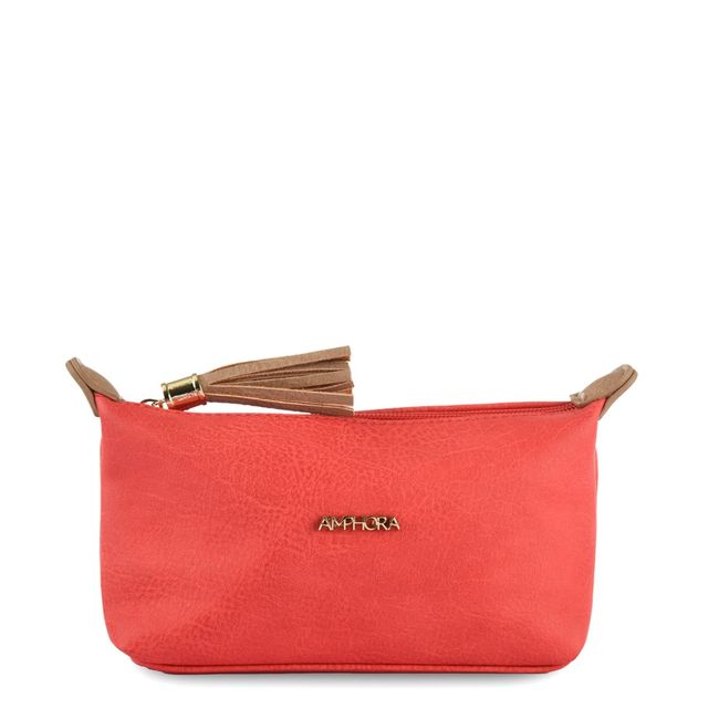 AMPHORA - Cosmetiquero ovalado budapest coral