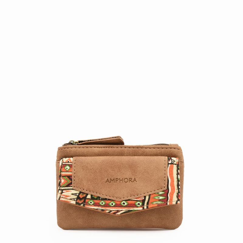 AMPHORA - Monedero rectangular calvin cafe medio