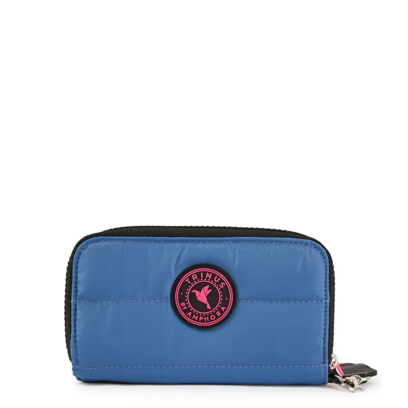 TRINUS - Billetera cierre exterior mediana oursin denim