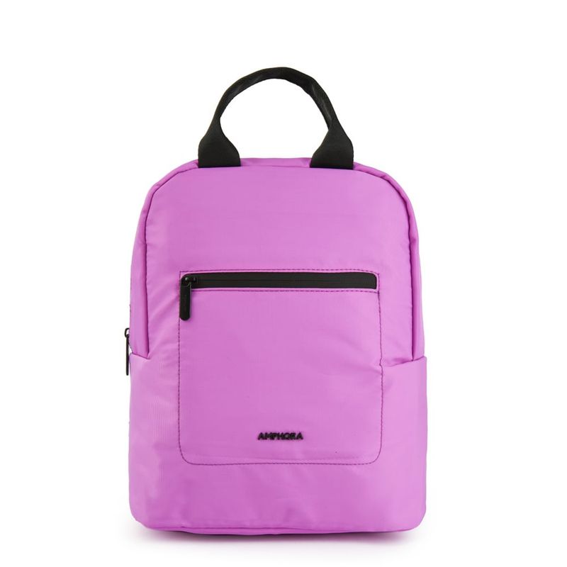 AMPHORA - Mochila mediana jean lila
