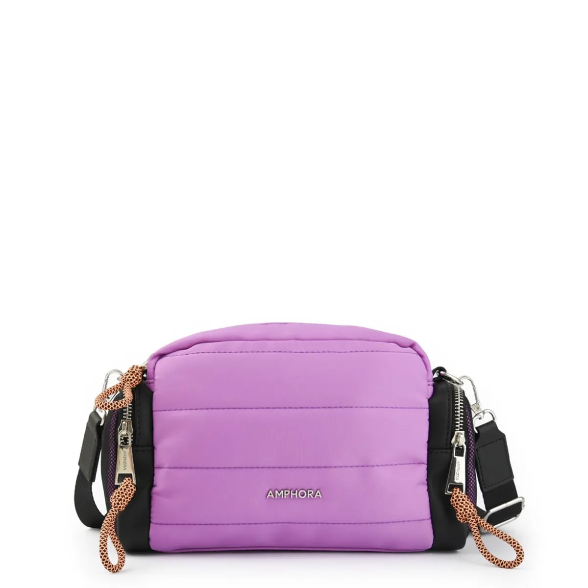 AMPHORA - Cartera Bandolera fiorella mediana lila