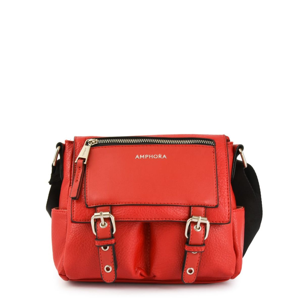 AMPHORA - Cartera Bandolera Mediana Birgit Rojo