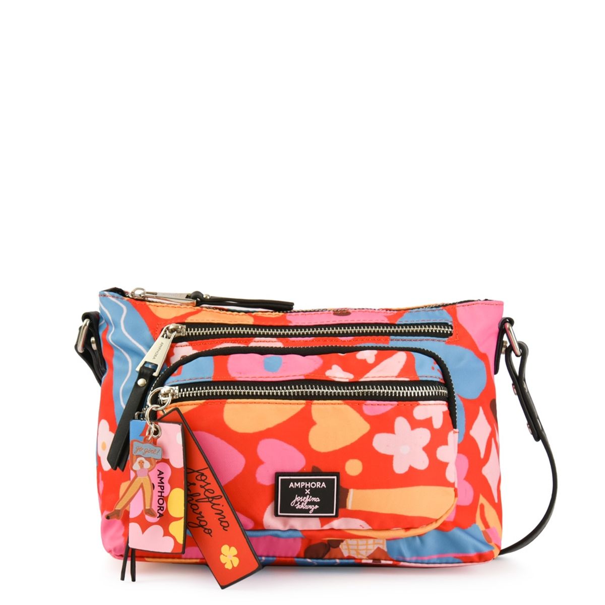 AMPHORA - Josefina schargo bandolera rojo tomate