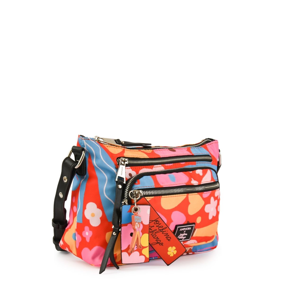 AMPHORA - Josefina schargo bandolera rojo tomate