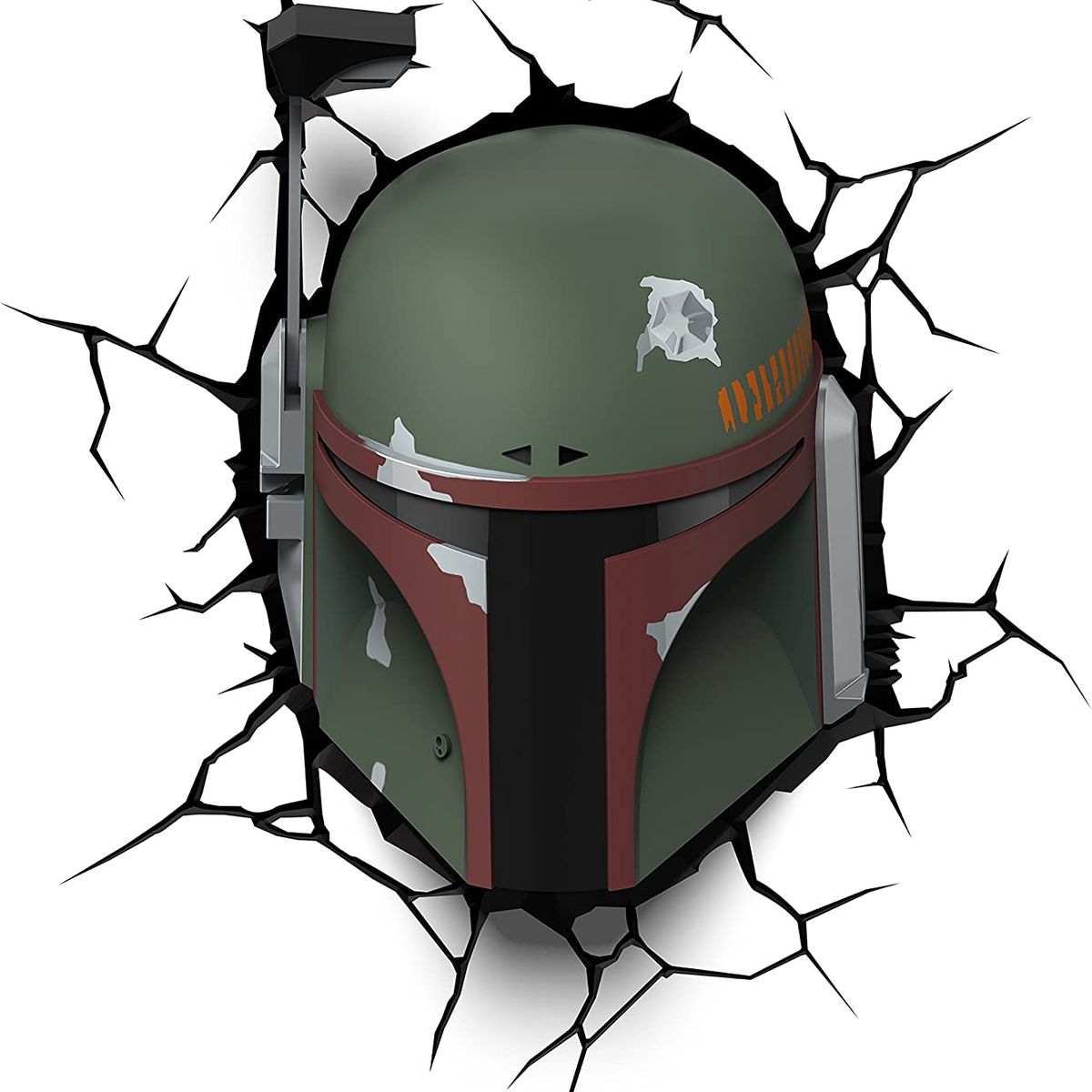 3D LIGHT FX - Lámpara Mural 3D Mascara de Boba Fett Star Wars