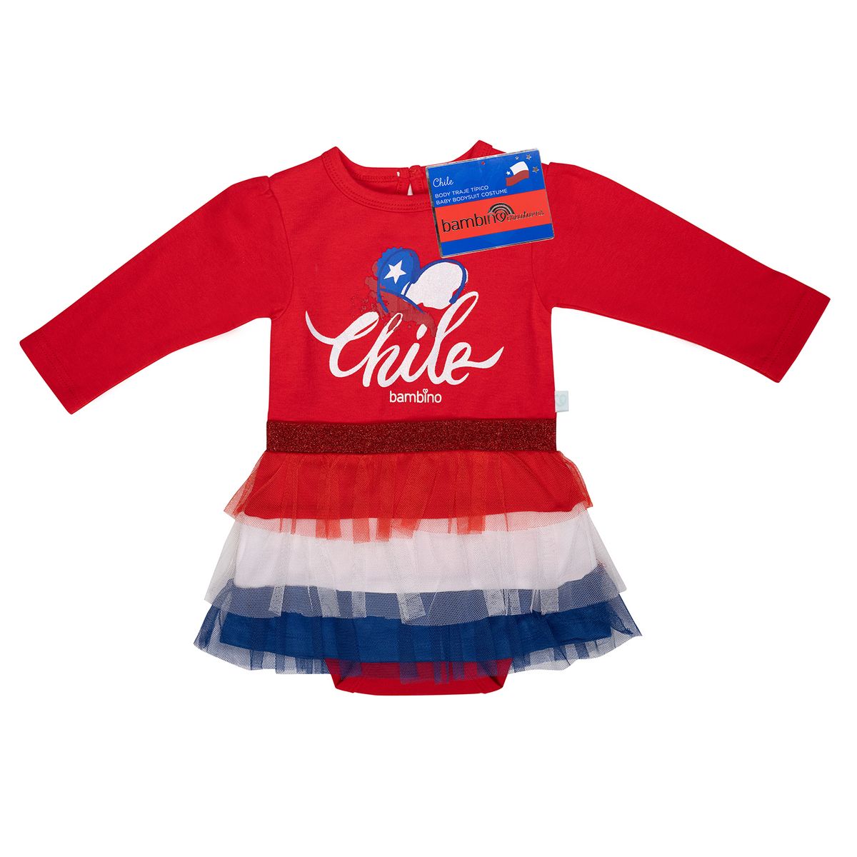 BAMBINO - Body Chile Rojo Chile Niña