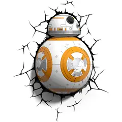 3D LIGHT FX - Lámpara Mural 3D Bb-8 STAR WARS
