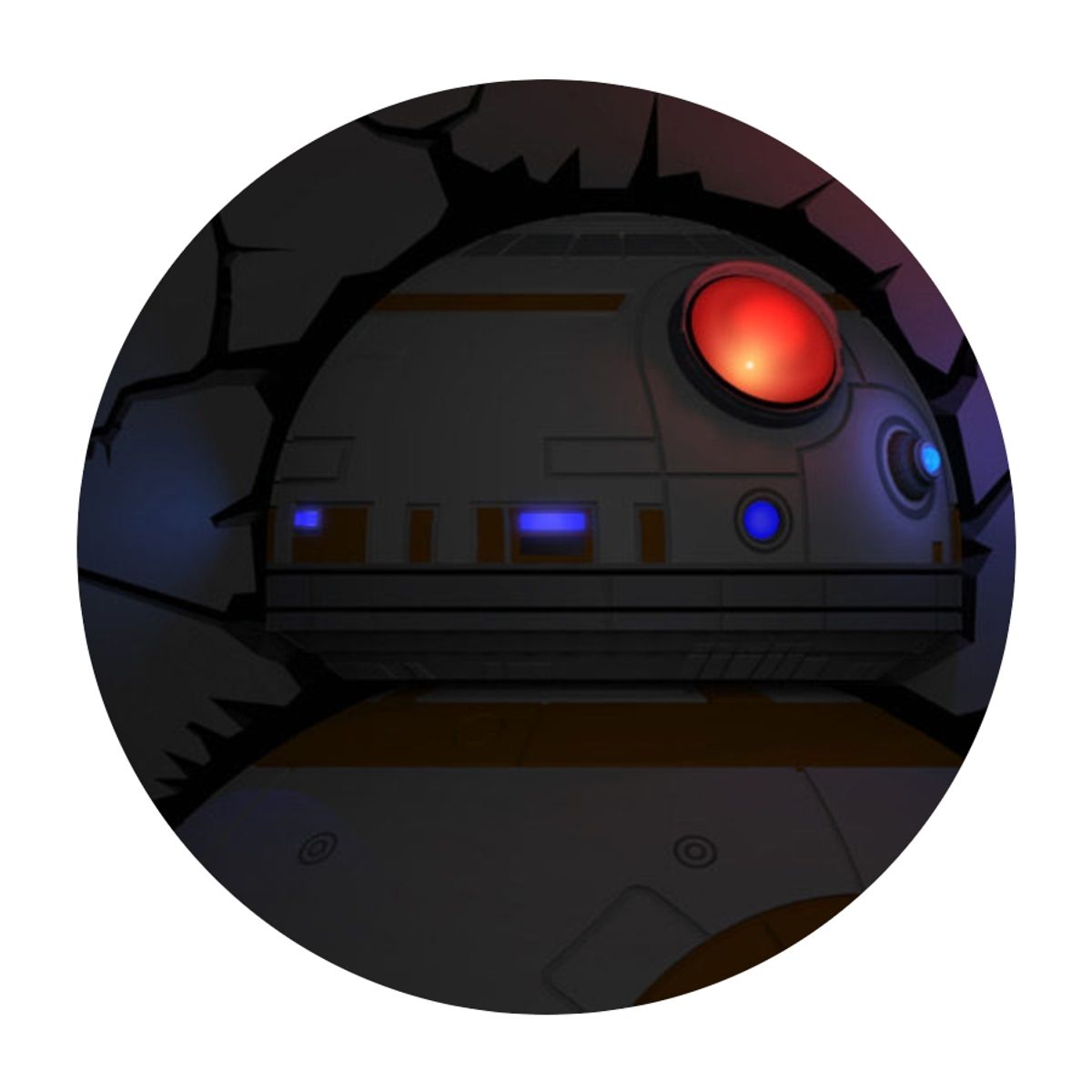 3D LIGHT FX - Lámpara Mural 3D Bb-8 STAR WARS