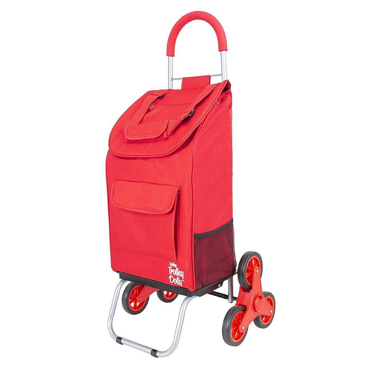 DBEST PRODUCTS - Carrito de Compras Plegable Escalador Carro Feria Red