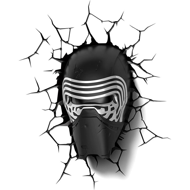3D LIGHT FX - Lámpara Mural 3D Kylo Ren STAR WARS