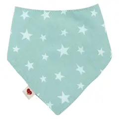 AMAMANTAS - Babero Algodón Impermeable Colección Estrella Menta