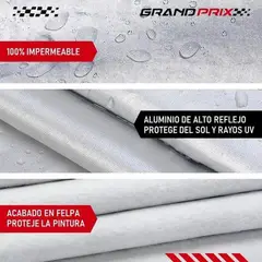 GRAND PRIX - Carpa Cubre AutoCalidad Premiu ImpermeableFelpa - Gris - 3XL - Gris - M