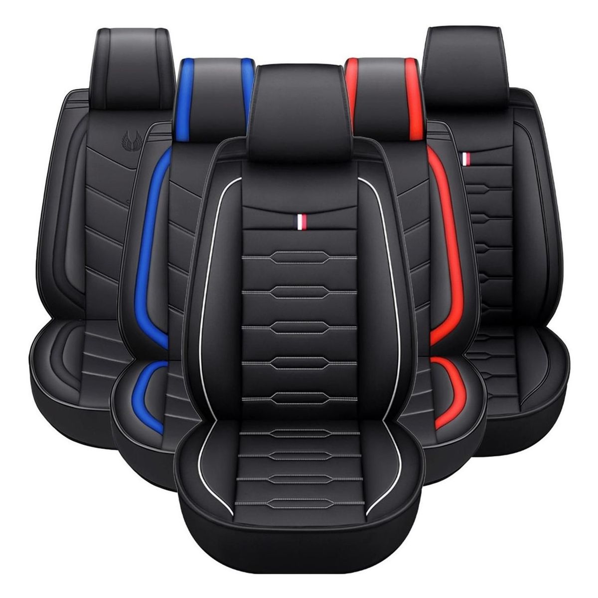 GRAND PRIX - Funda Cubre Asiento Auto Ecocuero Grand Prix Univer - Blanco