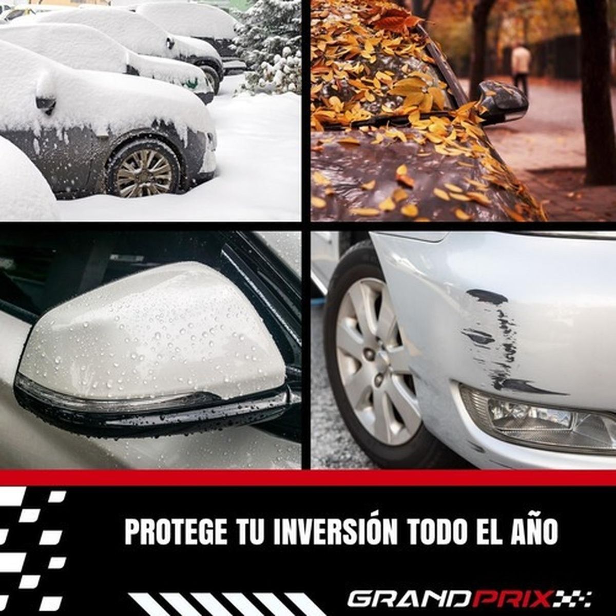 GRAND PRIX - Carpa Cubre Auto Suv Premium Impermeable - Gris - SUV A