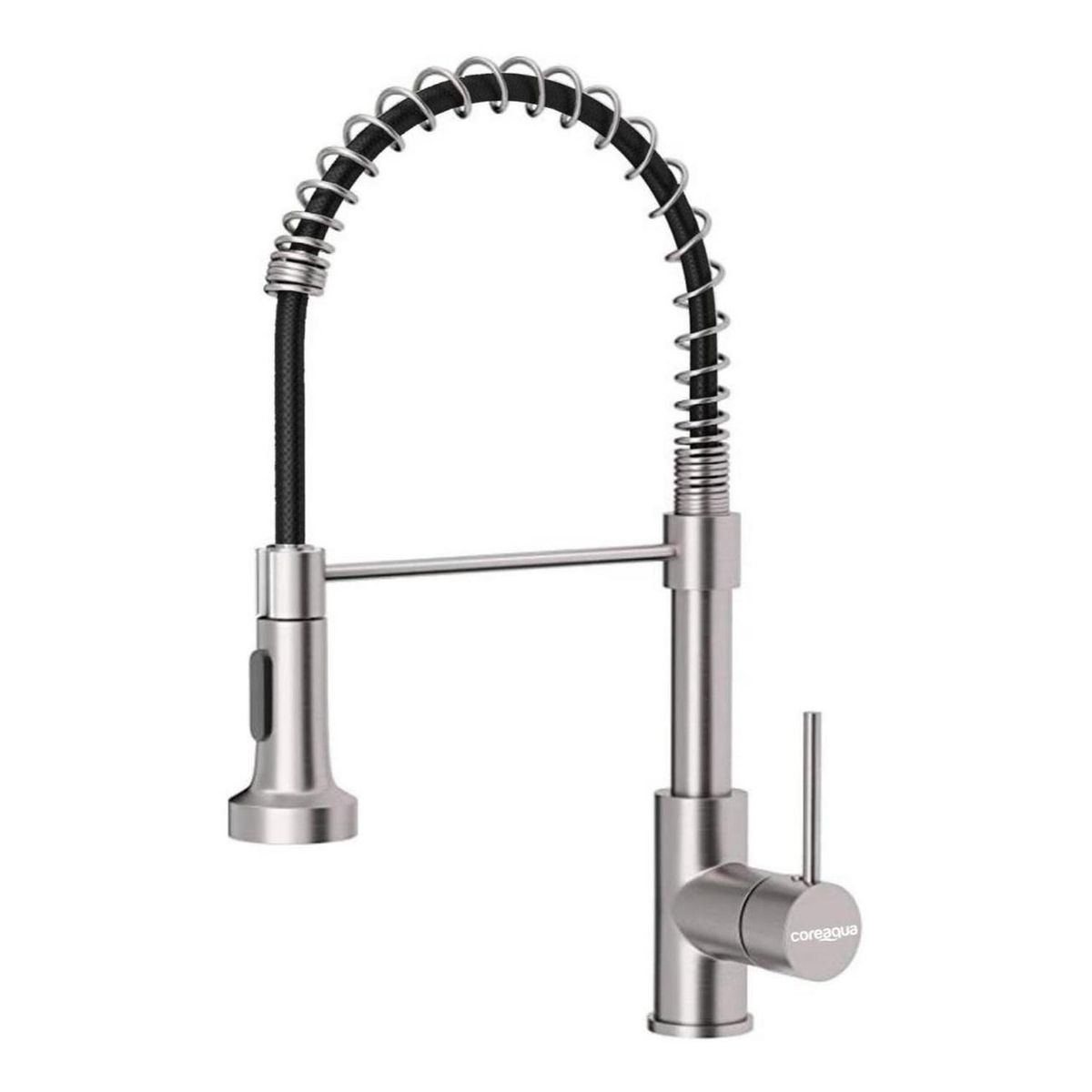 COREAQUA - Llave Monomando Lavaplatos Flex Griferia Cocina Coreaqua - Gris