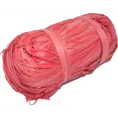 GENERICO - Rafia 185/195grs Rafia vegetal. Rafia natural roja