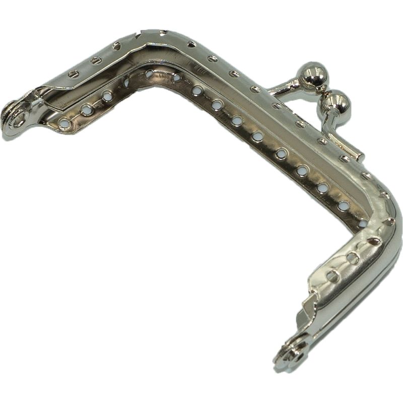 GENERICO - Broche pellizco para monedero 6,5cm recto