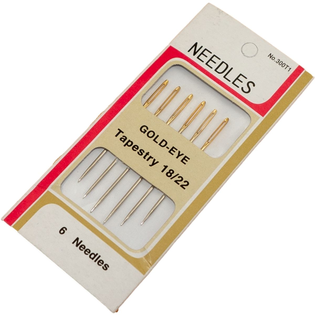 GENERICO - Agujas para bordar y coser tapestry 18/22 c/punta 6u. 300T1
