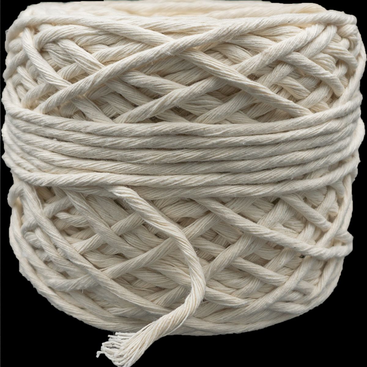 GENERICO - Algodón peinado 3mm macramé 100mts 350gr aprox Cuerda Cordón