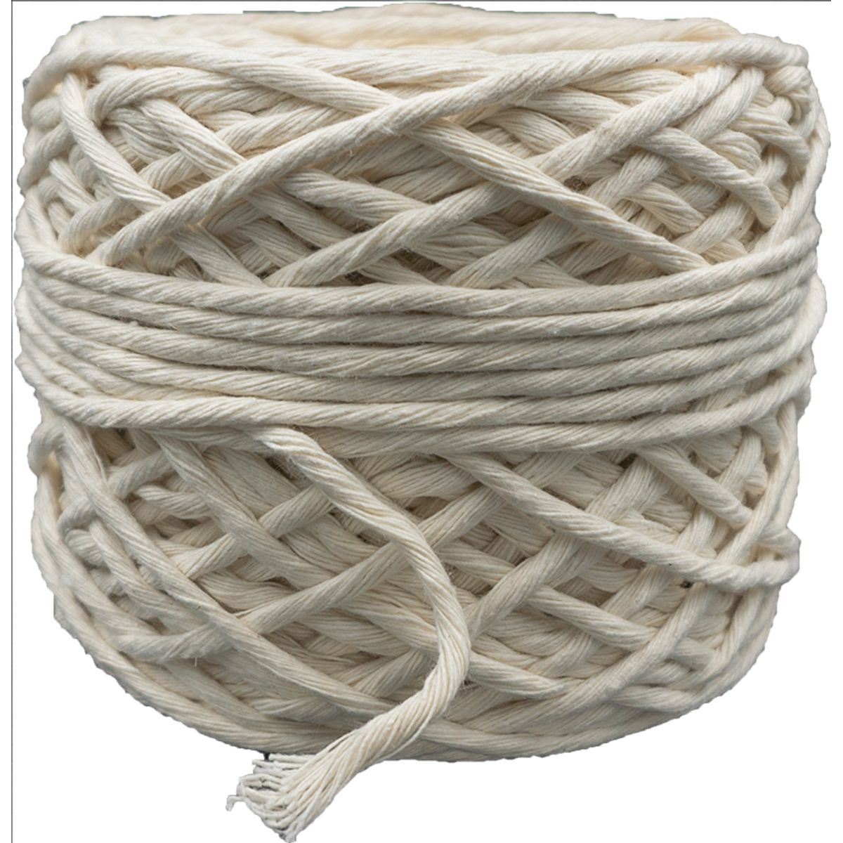 GENERICO - Algodón peinado 3mm macramé 100mts 350gr aprox Cuerda Cordón