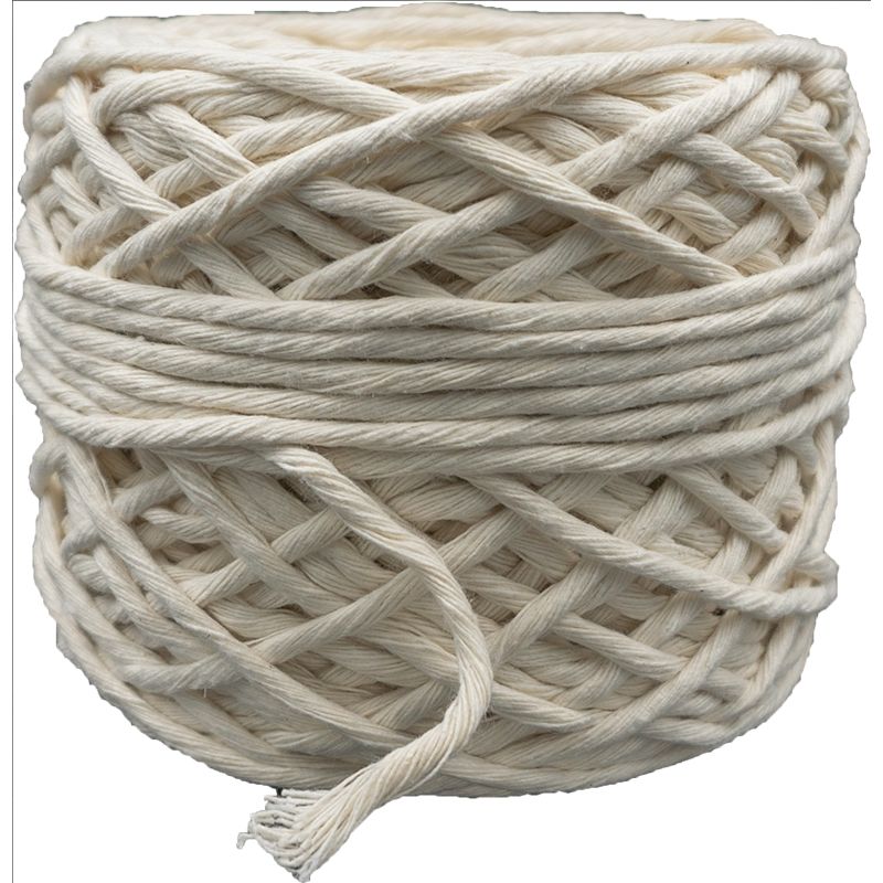 GENERICO - Algodón peinado 3mm macramé 100mts 350gr aprox Cuerda Cordón