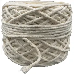 GENERICO - Algodón peinado 3mm macramé 100mts 350gr aprox Cuerda Cordón