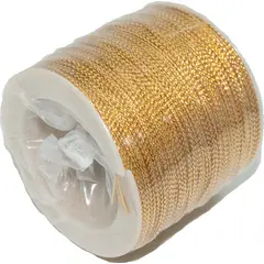 GENERICO - Cordón de Lurex dorado 0.5mm 100 mt