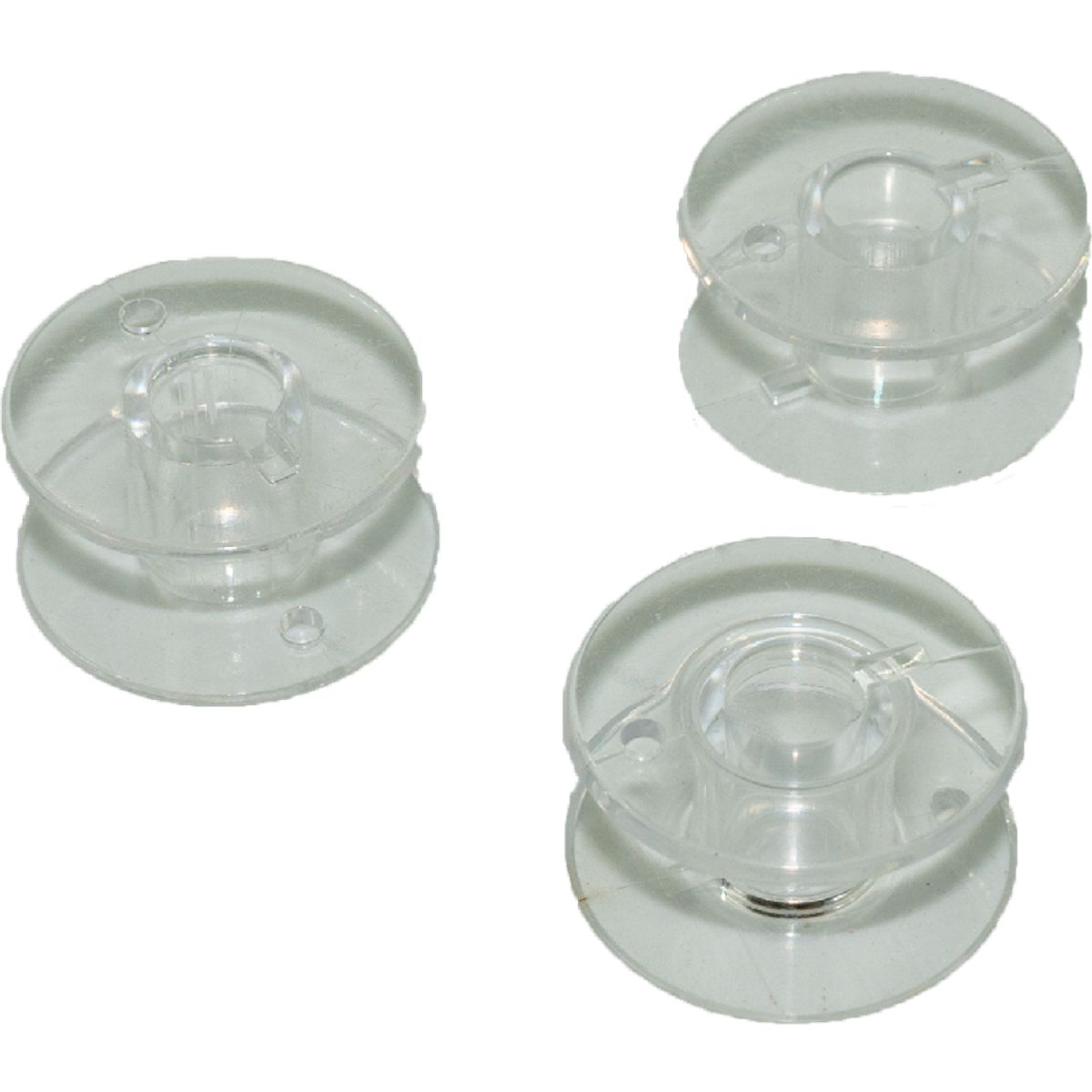 GENERICO - Carrete/carretel plástico para maquinas coser caseras 3un.