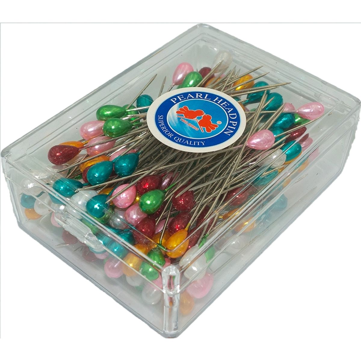 GENERICO - Alfiler color Cabeza grande. 6.5cm largo- 140pcs aprox