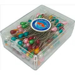 GENERICO - Alfiler color Cabeza grande. 6.5cm largo- 140pcs aprox