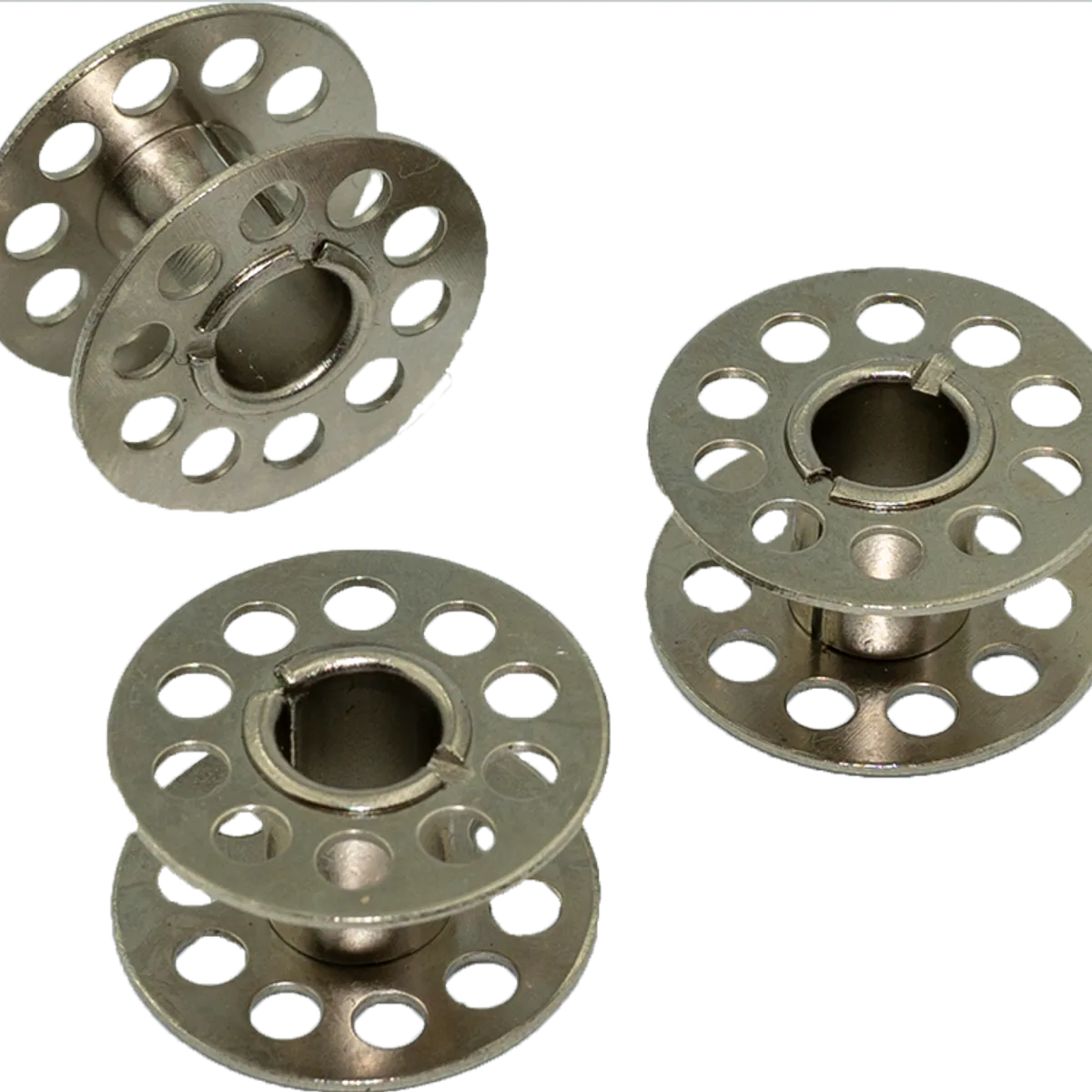 GENERICO - Carrete/carretel metálico para maquinas coser caseras, 3un,