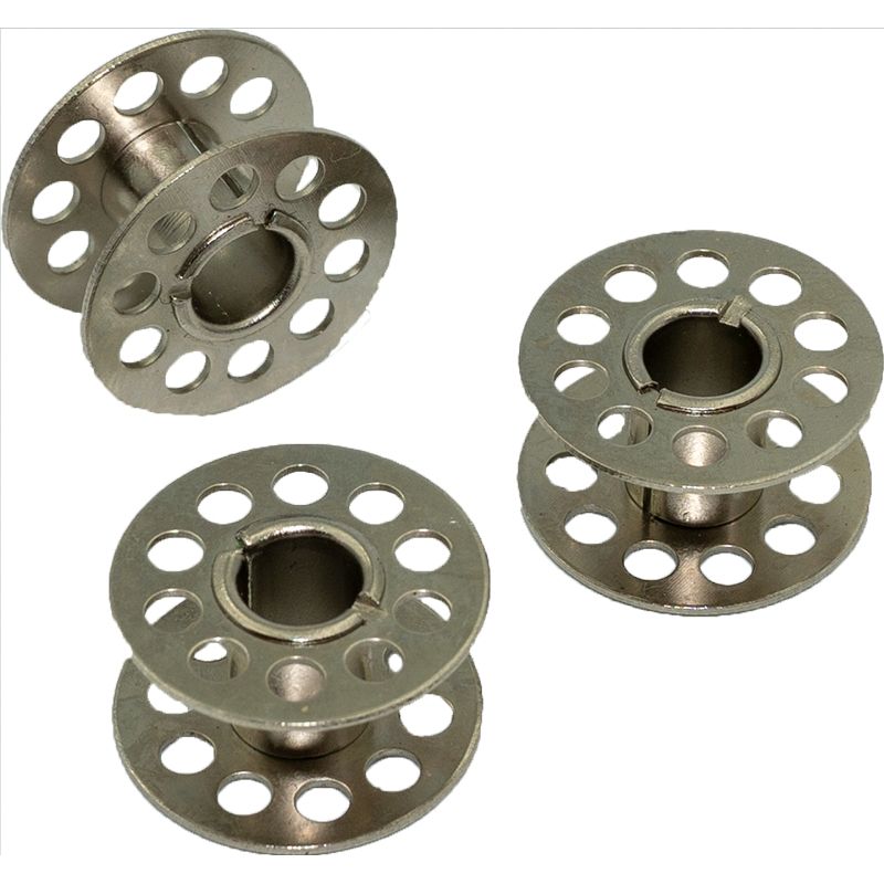GENERICO - Carrete/carretel metálico para maquinas coser caseras, 3un,
