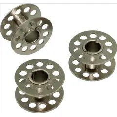 GENERICO - Carrete/carretel metálico para maquinas coser caseras, 3un,
