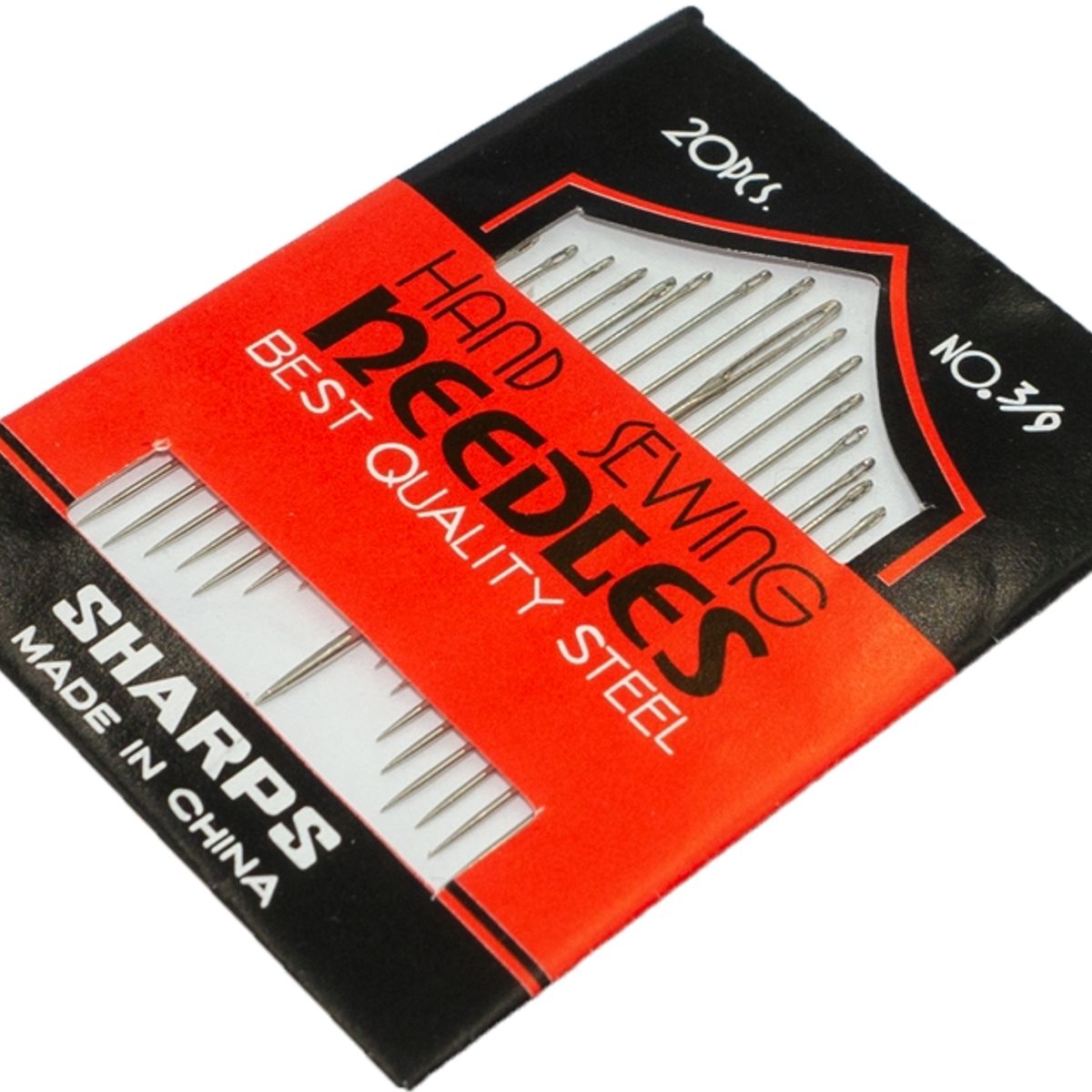 GENERICO - Agujas 3/9 para coser sharps 3/9 sobre 20 uds