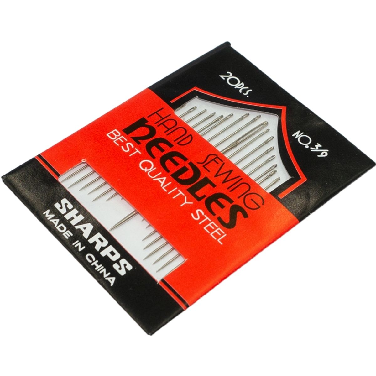 GENERICO - Agujas 3/9 para coser sharps 3/9 sobre 20 uds