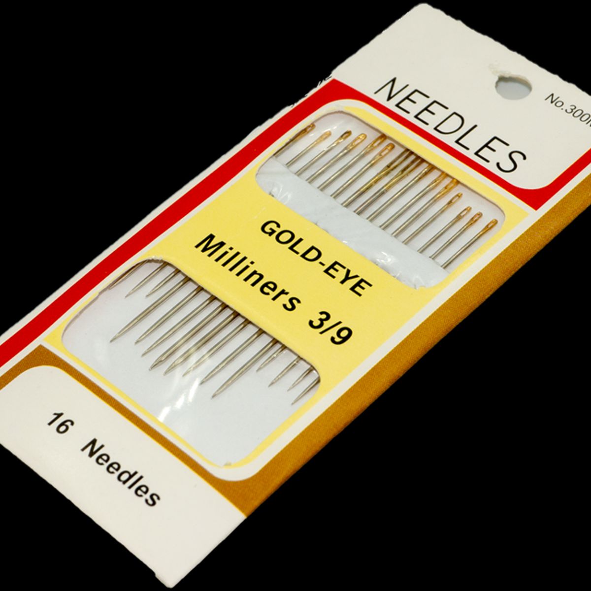 GENERICO - Agujas 3/9 para coser Milliners 3/9 No.300M