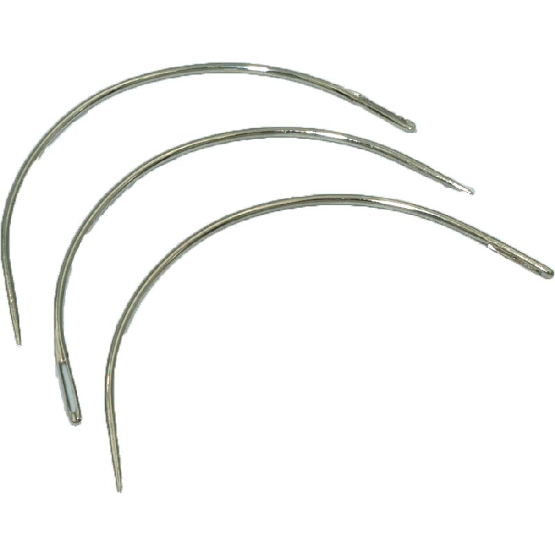 GENERICO - Agujas curvas para coser 75mm, sobre 3 unidades