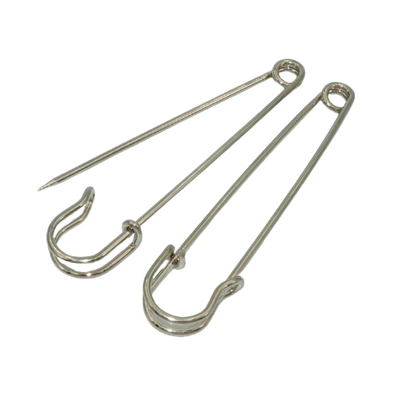 GENERICO - Alfiler de gancho redondo faldas escosesas 10 cm, 2 un.