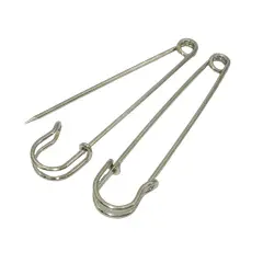 GENERICO - Alfiler de gancho redondo faldas escosesas 10 cm, 2 un.