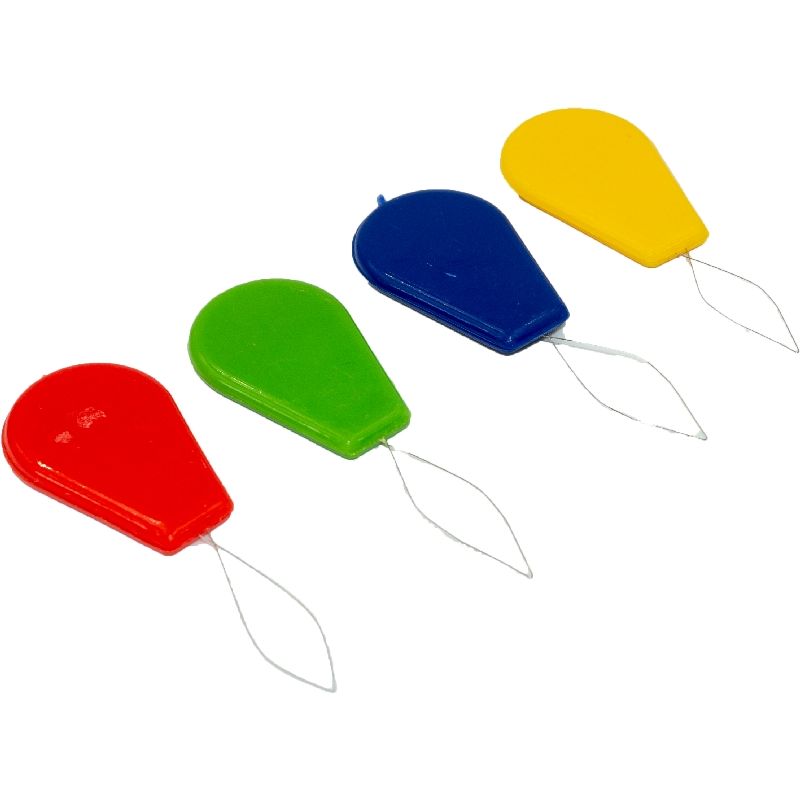GENERICO - Enhebrador de agujas plastico, pack 4 unidades